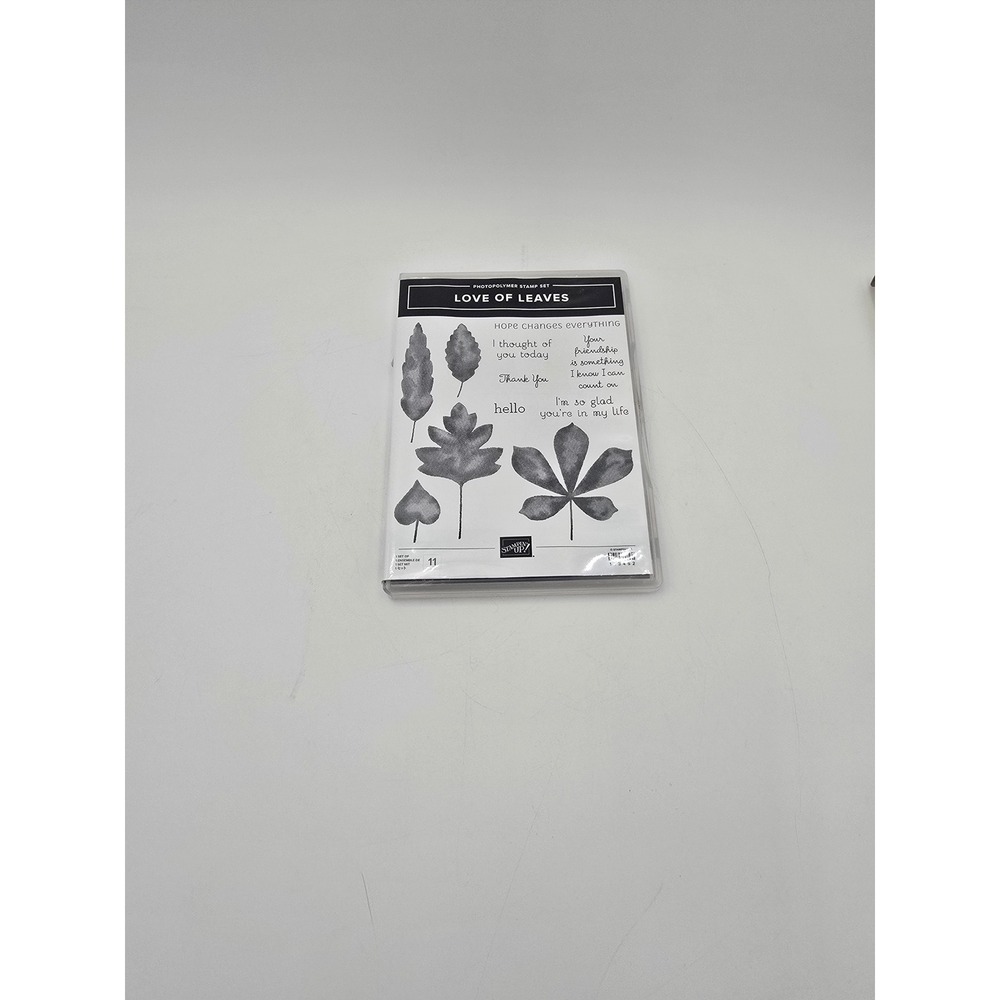 Stampin Up Love of Leaves Photopolymer Stamp Set and Stitched Leaves Dies 153567